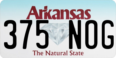 AR license plate 375NOG