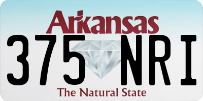 AR license plate 375NRI