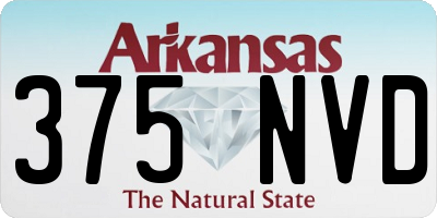 AR license plate 375NVD