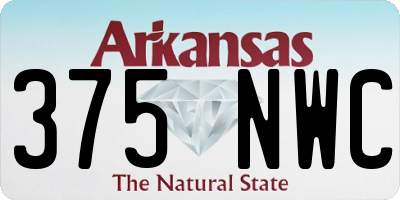 AR license plate 375NWC