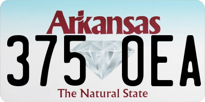AR license plate 375OEA