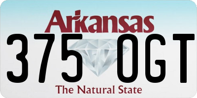 AR license plate 375OGT