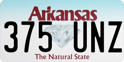 AR license plate 375UNZ