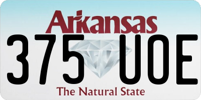 AR license plate 375UOE