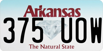 AR license plate 375UOW