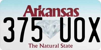 AR license plate 375UOX
