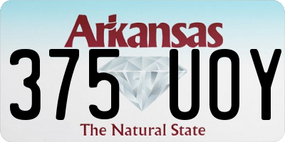AR license plate 375UOY