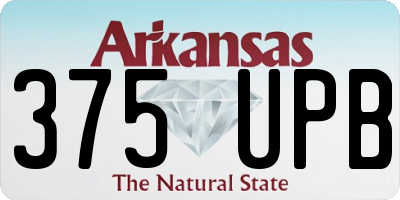 AR license plate 375UPB