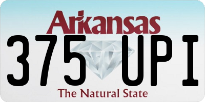 AR license plate 375UPI