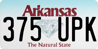 AR license plate 375UPK
