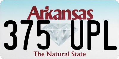 AR license plate 375UPL