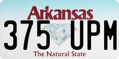 AR license plate 375UPM