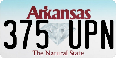 AR license plate 375UPN