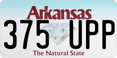 AR license plate 375UPP