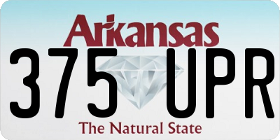 AR license plate 375UPR