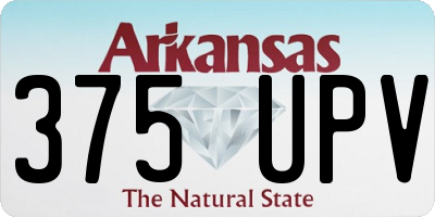 AR license plate 375UPV