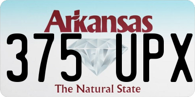 AR license plate 375UPX