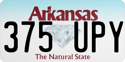 AR license plate 375UPY