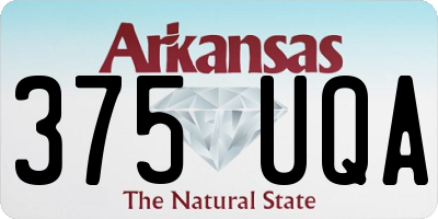 AR license plate 375UQA