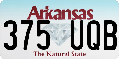 AR license plate 375UQB