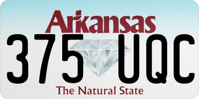AR license plate 375UQC