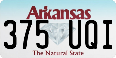 AR license plate 375UQI
