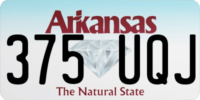 AR license plate 375UQJ