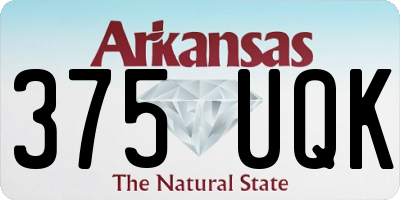 AR license plate 375UQK