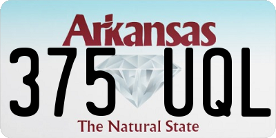 AR license plate 375UQL