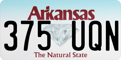 AR license plate 375UQN