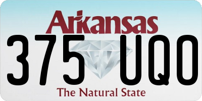 AR license plate 375UQO