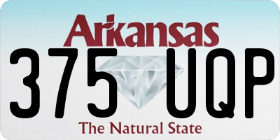 AR license plate 375UQP