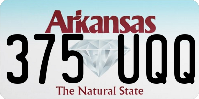 AR license plate 375UQQ