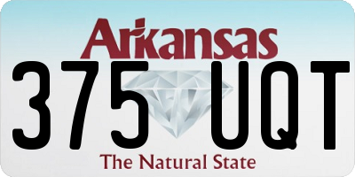 AR license plate 375UQT