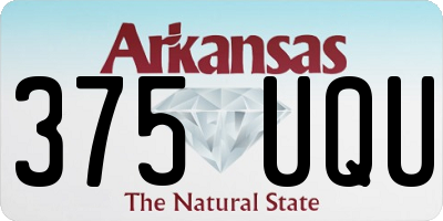 AR license plate 375UQU