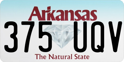 AR license plate 375UQV