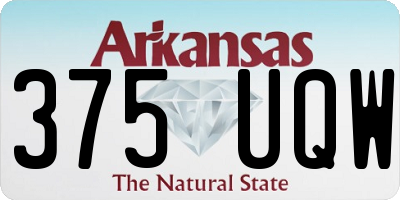 AR license plate 375UQW
