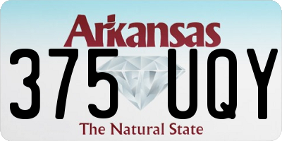 AR license plate 375UQY