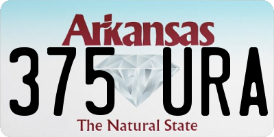 AR license plate 375URA