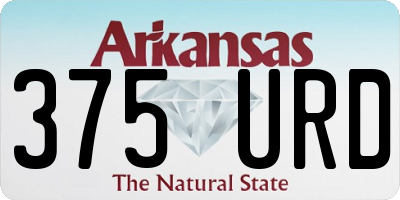 AR license plate 375URD