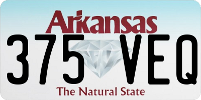 AR license plate 375VEQ