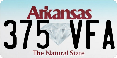 AR license plate 375VFA