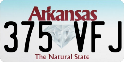 AR license plate 375VFJ