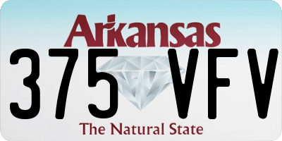 AR license plate 375VFV