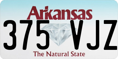 AR license plate 375VJZ