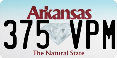 AR license plate 375VPM