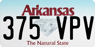 AR license plate 375VPV