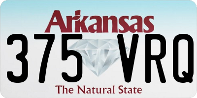 AR license plate 375VRQ