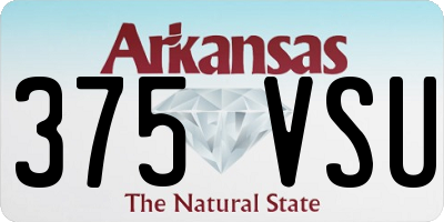 AR license plate 375VSU