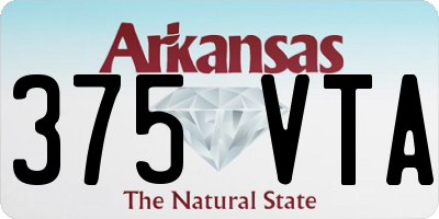 AR license plate 375VTA